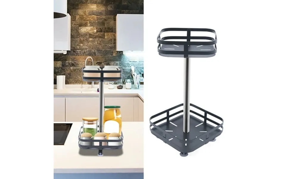 Sayfut Kitchen Spice Rack Organizer Storage Shelf Cabinet Holder 2-tier