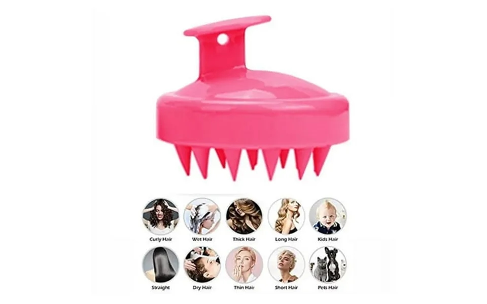 Scalp Massager Shampoo Brush Hair Scalp Scrubber Head Massager For Stress Relax Hair Growth Shower Hair Brush For Women