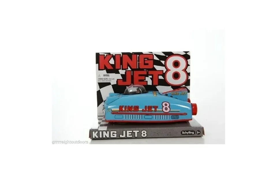 Schylling King Jet Friction Car Future Space Ship Tin Metal Toy 50 S Style Retro