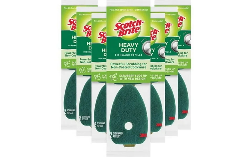 Scotch-brite Heavy-duty Dishwand Refills - 2.9 Height X 2.2 Width