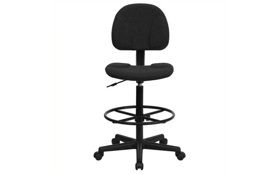 Scranton & Co Patterned Ergonomic Drafting Chair In Black