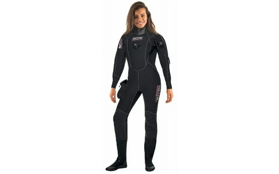 Seac Women S Warmdry 4mm Neoprene Drysuit Black Large Plus