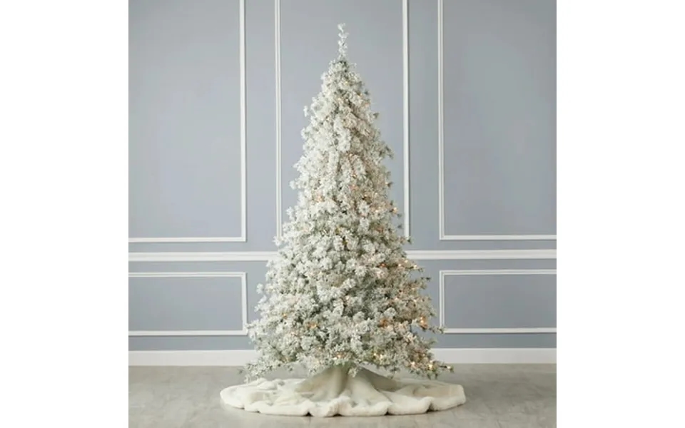 Seasonal Llc 6.5ft Snow Flocked Winter Fir Pre-lit Christmas Tree With 250 Warm White Led Lights