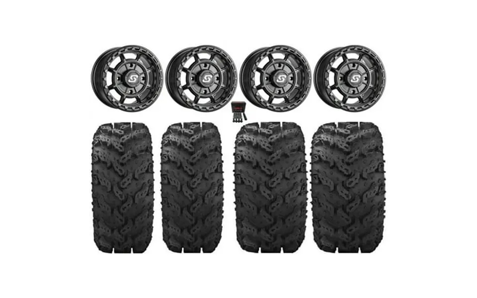 Sedona Rift 14 Wheels Black 27 Reptile Tires Can-am Maverick X3 Honda Pioneer 1000 Talon
