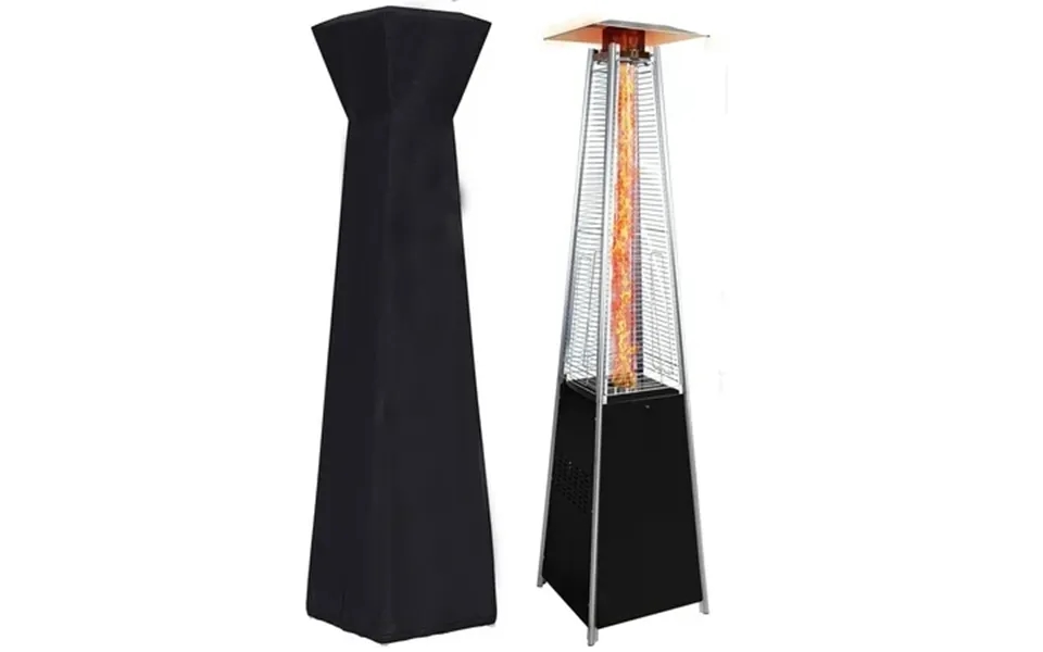 Segmart 48 000 Btu Pyramid Patio Heater Tall Standing Outdoor Propane Heater With Wheels Cover & Tip-over Safety Protect