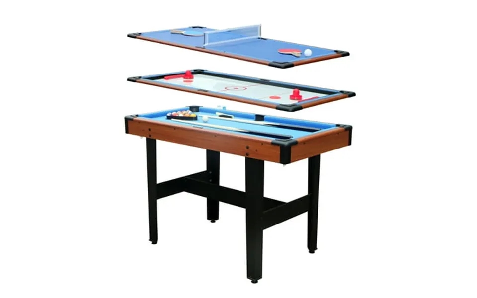 Segmart 4.8ft Pool Table For Home Portable 3-in-1 Multi Game Table Combo Set - Billiards Glide Hockey Table Tennis For H