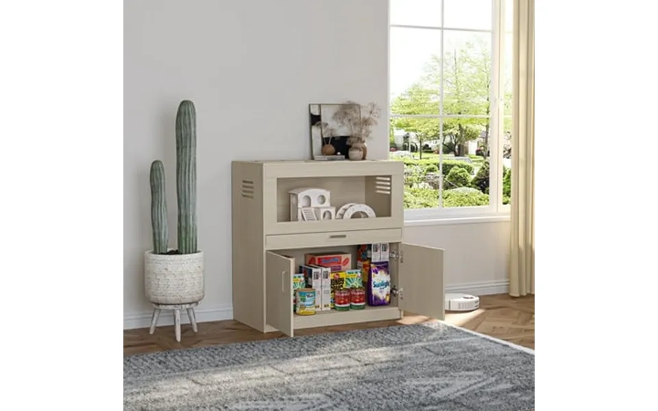 Segmart Furniture-style Hamster Cage Small Animal Cage With Deluxe Wooden Storage Cabinet For Large Size Rat Gerbil Guin