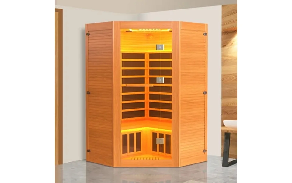 Segmart Infrared Sauna Home Sauna Spa For 2-3 Person 2180w Far Infrared Sauna Room With 7 Heating Panels Tablet Holder C