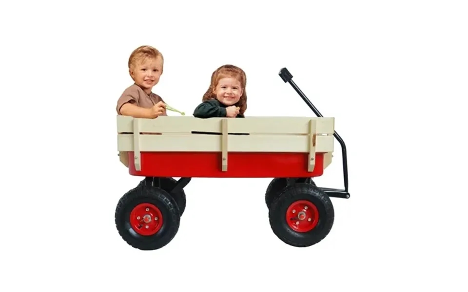 Segmart Wagon Cart For Kids All Terrain Wagon With 200lbs Capacity Outdoor Pull-along Wagons With Removable Wooden Side