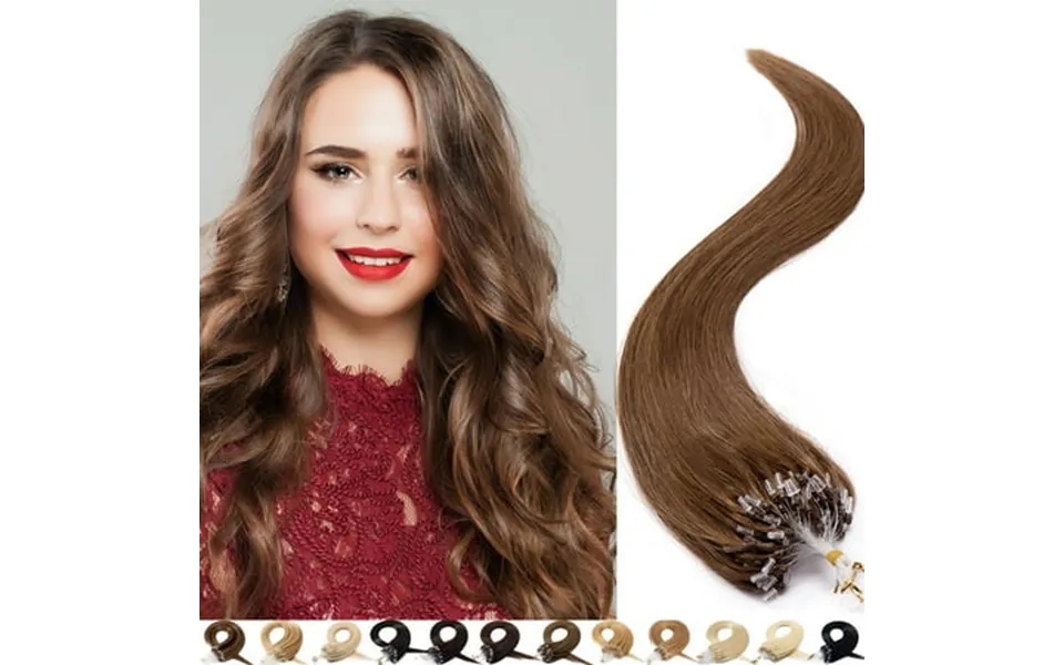 Sego 100% Real Remy Human Hair Extensions Thick Micro Loop With Invisible Band Hair Micro Ring Beads Hair Black Blonde C