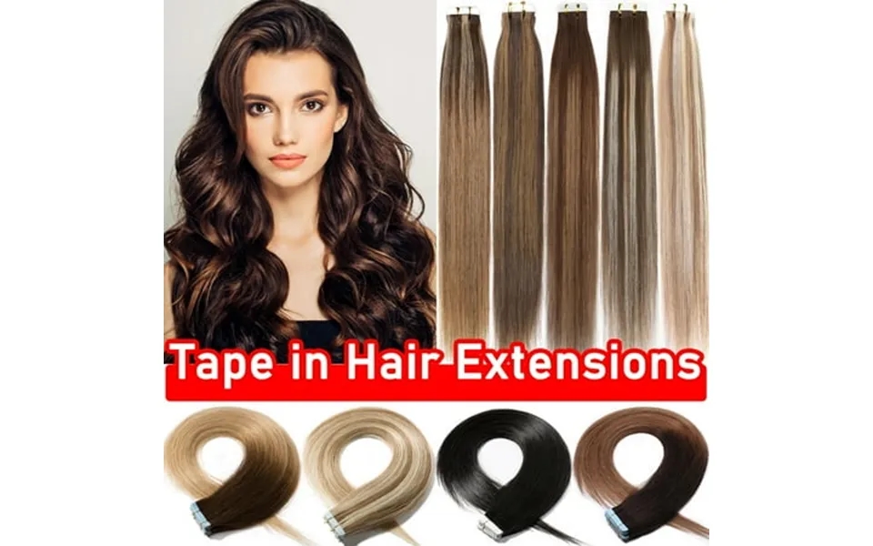 Sego Blonde Tape In Hair Extensions 100% Real Remy Human Hair Long Straight Silky Thick Hair Gold Hair Acessories Black