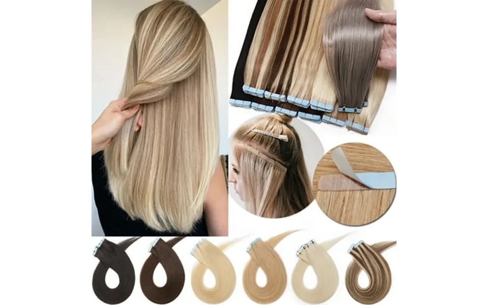 Sego Ombre Tape In Real Human Hair Extensions Double Side Tape Seamless Skin Weft Rooted Long Straight Silky Thick Hair