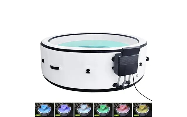 Seizeen Inflatable Hot Tub For 4-6 People Portable Hot Tub With Colorful Light Luxurious Home Spa With 150pcs Airjet 69  product image