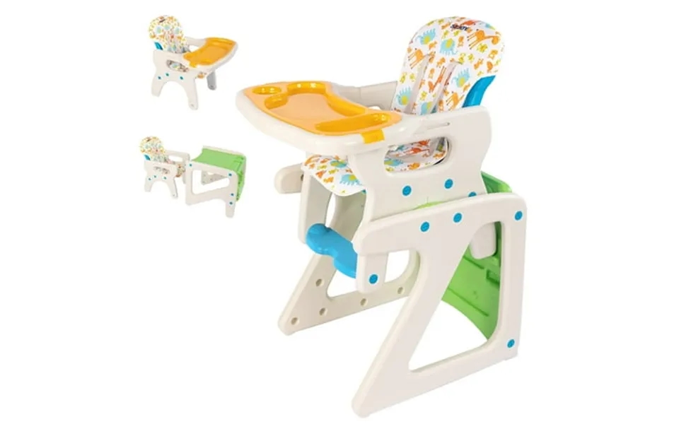 Sejoy 3 In 1 Baby High Chair Convertible Play Table Seat Booster Toddler Feeding Tray