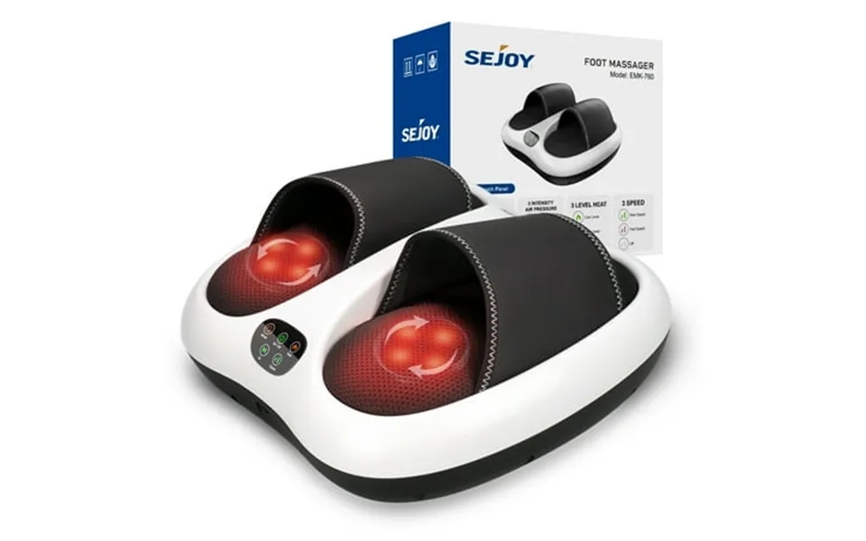 Sejoy Shiatsu Foot Massager With Heat & Air Compression Kneading And Rolling For Muscles Relaxation