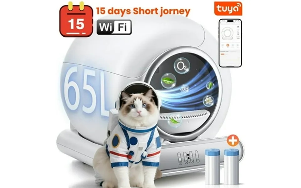 Self Cleaning Litter Box Automatic Cat Litter Box Self Cleaning For Multiple Cats With Safety Protection App Control Qui