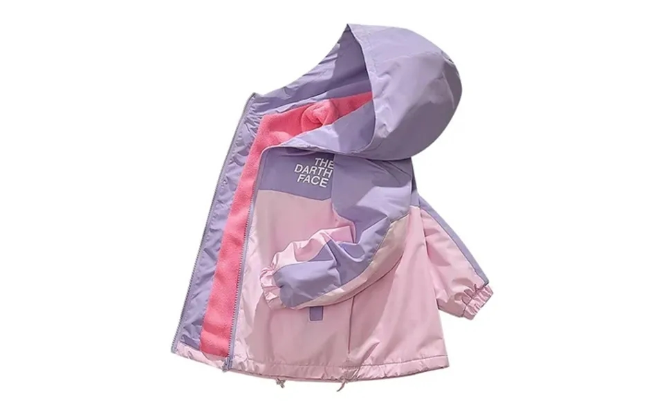 Selone Kids Jackets For Girls Color Block Long Sleeve Hooded Zipper Lightweight Casual Sports Trench Coat
