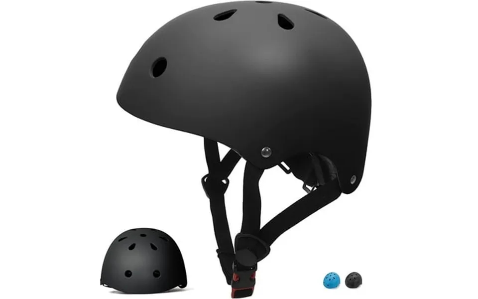 Semfri Kids Bike Helmet Boys Ages 3-8 Years Old Black Children Girls Adjustable Cycling Helmet For Toddler To Youth