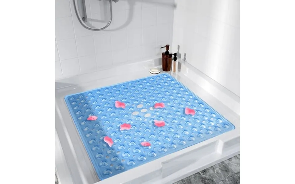 Semfri Square Shower Mat Non Slip 21 X 21 Inch For Shower Stall Floors Bathtub Mat Non Slip Firm Grip Bathroom Mat Anti