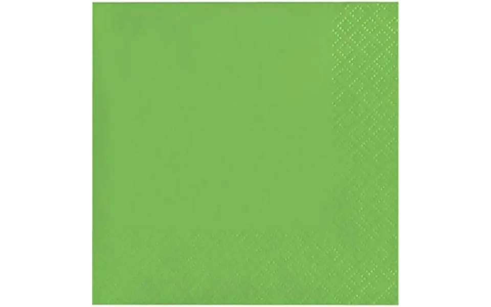 Sensations Solid Lime Green Beverage Napkins - 40 Napkins