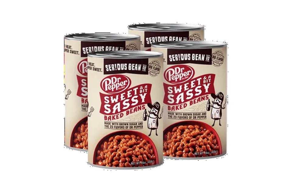 Serious Bean Co Sweet And A Bit Sassy Dr Pepper Baked Beans 4-pack Of 16 Oz Cans