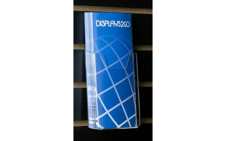 Set Of 50 Slatwall Brochure Pockets For 4 X 9 Literature Single Pocket Pamphlet Holders - Clear Lucite