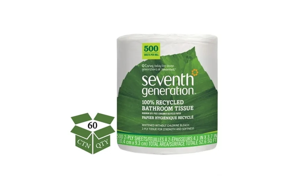 Seventh Generation White Bathroom Tissue Toilet Paper 500 Sheets