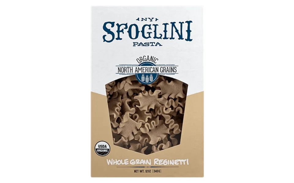 Sfoglini Organic Whole Grain Reginetti Pasta Shelf-stable 12 Oz Box
