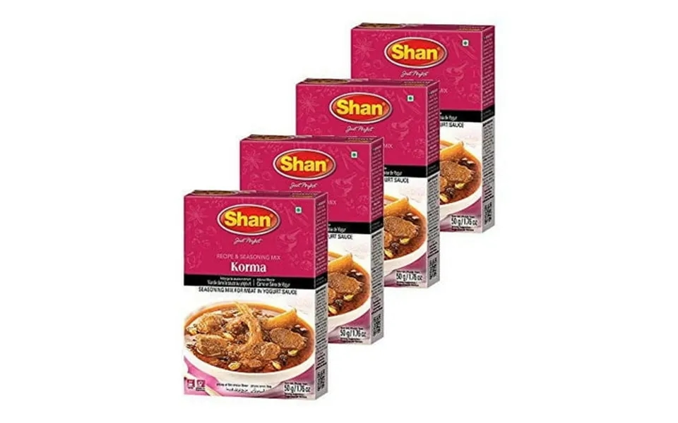 Shan Korma Recipe And Seasoning Mix 1.76 Oz 50g - Spice Powder For Traditional Meat In Yogurt Sauce