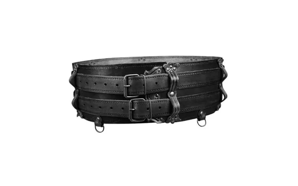 Sharprepublic Medieval Waist Belt Pu Leather S Belt For Dress Up Role Play Party Black