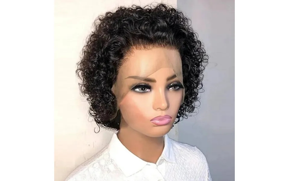 Short Curly Wigs Bob Wigs Virgin Hair Human Hair Wigs Cheap Pixie Cut Wig 13x1 Transparent Lace Wig Preplucked Hairline