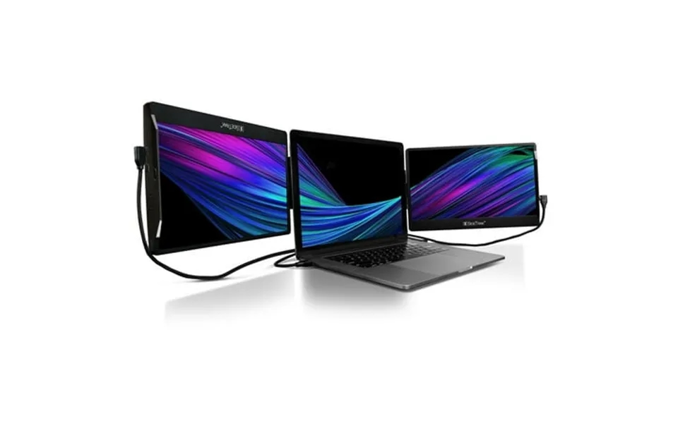 Sidetrak Swivel Triple Portable Monitor For Laptop Attachable 12