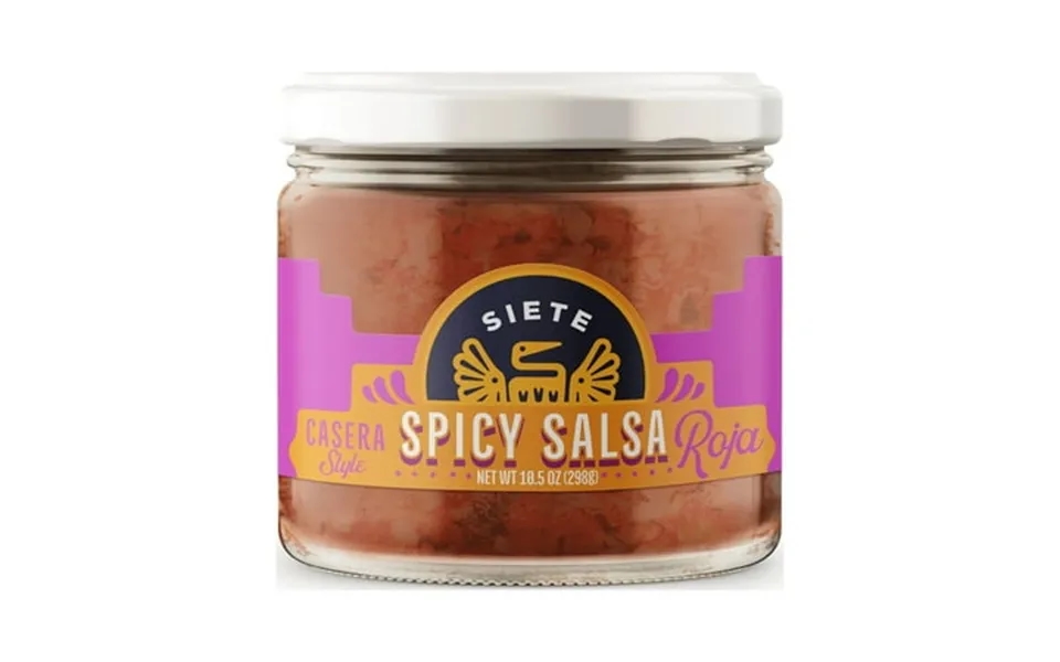 Siete Family Foods Casera Salsa Roja Spicy 10.5 Oz.