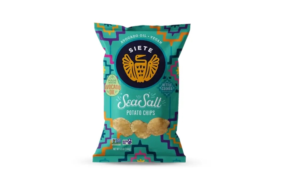 Siete Kettle Cooked Potato Chips Sea Salt 5.5 Oz.