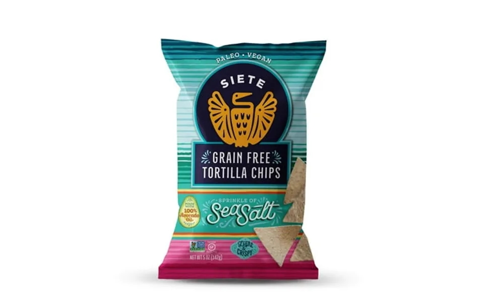 Siete Sea Salt Grain Free Tortilla Chips 5 Oz Bags 6 Pack