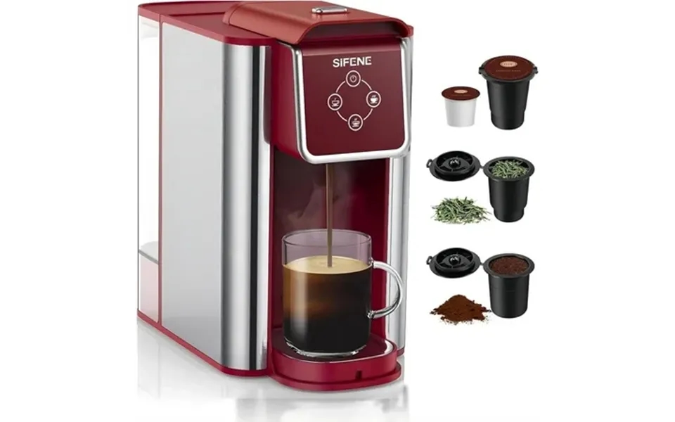 Sifene 3-in-1 Single Serve Coffee Maker - Removable Water Reservoir
