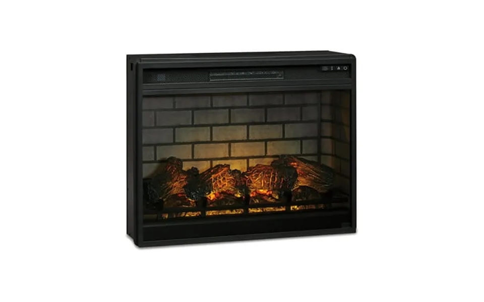 Signature Design By Ashley Contemporary Entertainment Accessories Electric Infrared Fireplace Insert Black