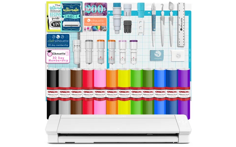 Silhouette Cameo 4 Pro - 24 W Deluxe Blade & Tool Pack Mat Pack Guides