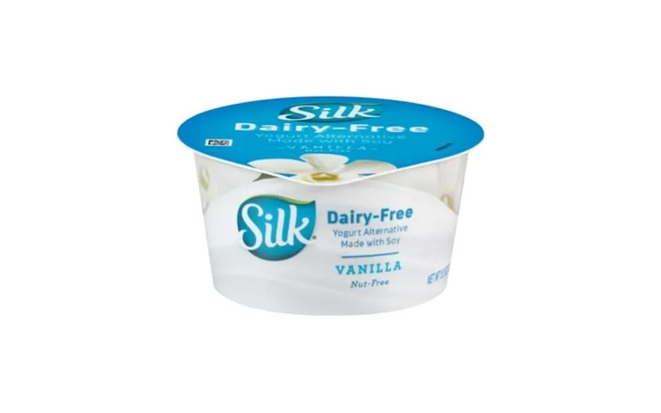 Silk Cultured Soy Vanilla Dairy Free Yogurt Alternative 5.3oz Pack Of 8