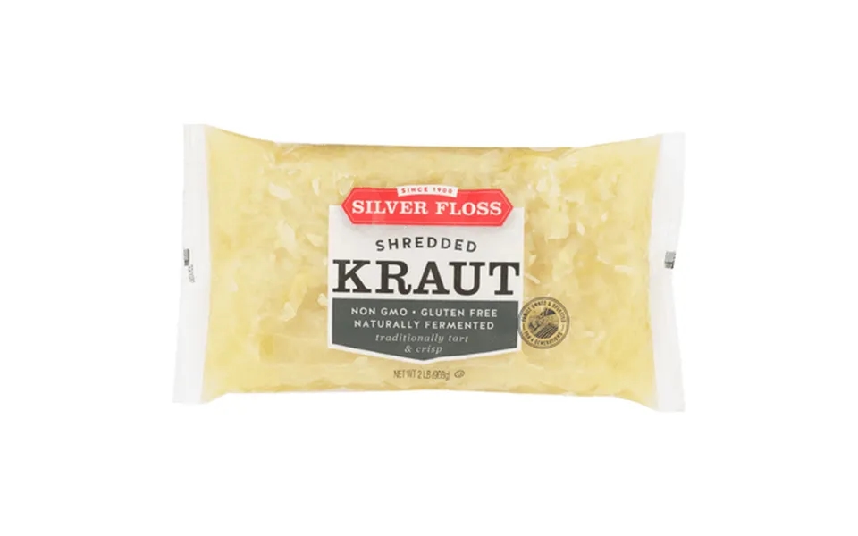 Silver Floss Naturally Fermented Shredded Sauerkraut 2 Lb Bag