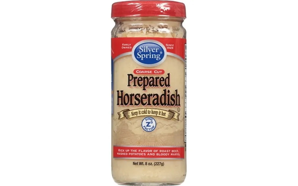 Silver Spring Prepared Horseradish Sauce Creamy Sauce 8 Oz Jar