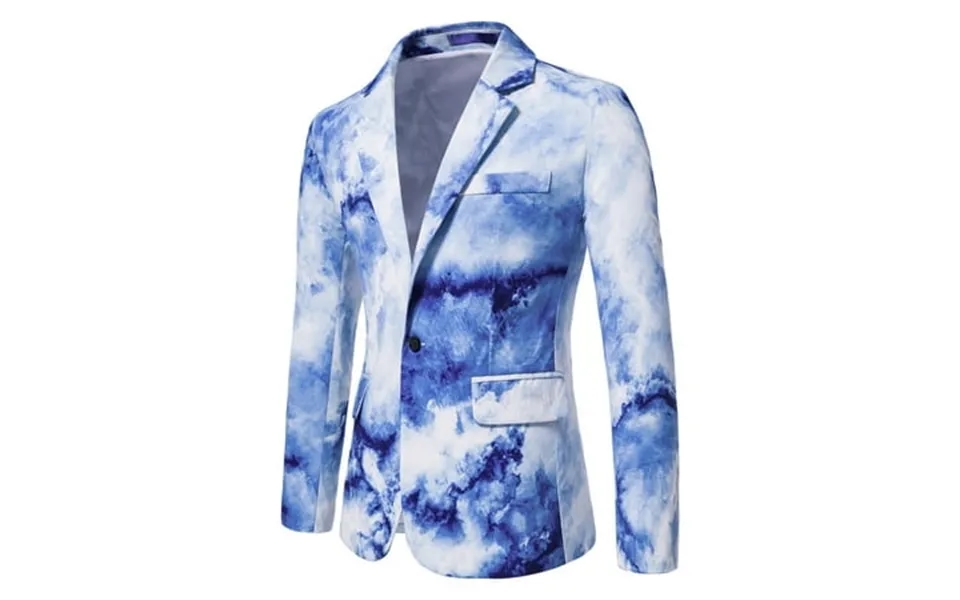 Simplmasygenix Dress Coats For Men Clearance Suit Casual Splash Printing Single Breasted Suit Business Suit