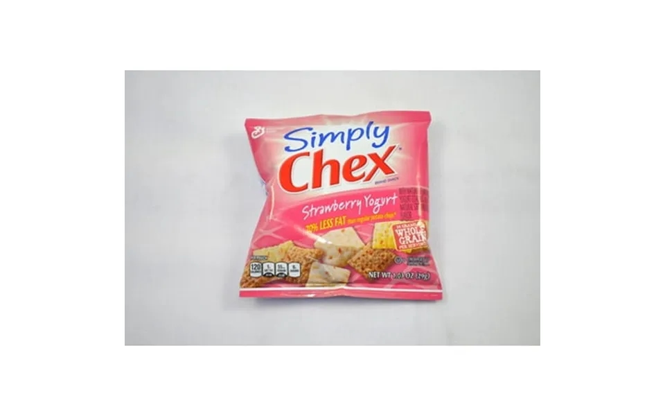 Simply Chex Strawberry Yogurt 1.03 Ounce -- 60 Per Case.