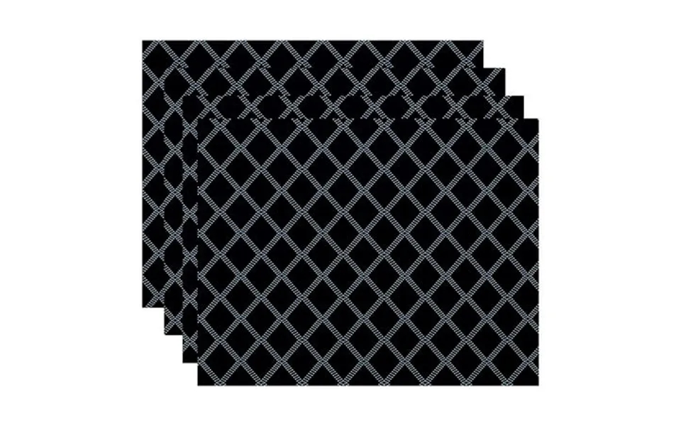 Simply Daisy 18 X 14 Diamond Dots Geometric Print Placemats Set Of 4