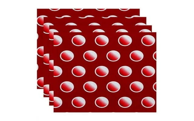 Simply Daisy 18 X 14 Dip Dye Dots Geometric Print Placemats Set Of 4 product image