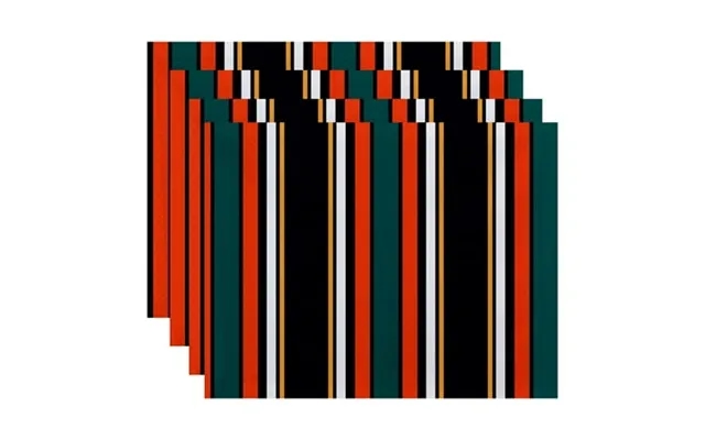 Simply Daisy 18 X 14 Multi-stripe Stripe Print Placemat Set Of 4 product image