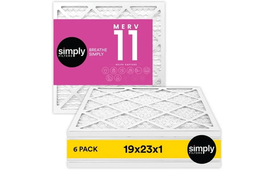 Simply Filters 19x23x1 Merv 11 Mpr 1000 Ac Furnace Hvac Air Filter 6 Pack