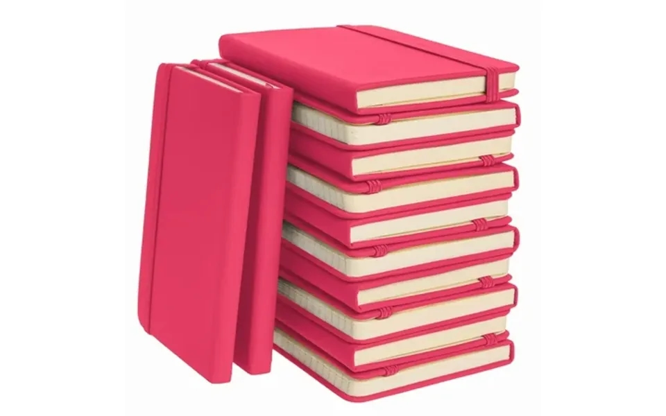 Simply Genius 12pk A6 Mini Leatherette Cover Notebook Lined 3