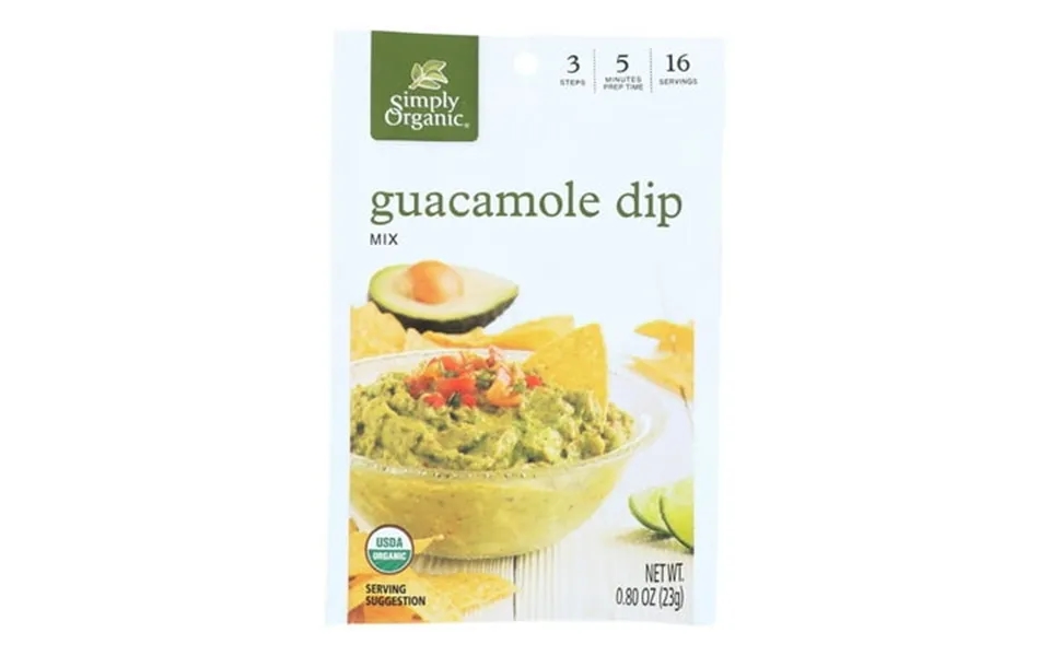 Simply Organic Guacamole Dip Mix - Case Of 12