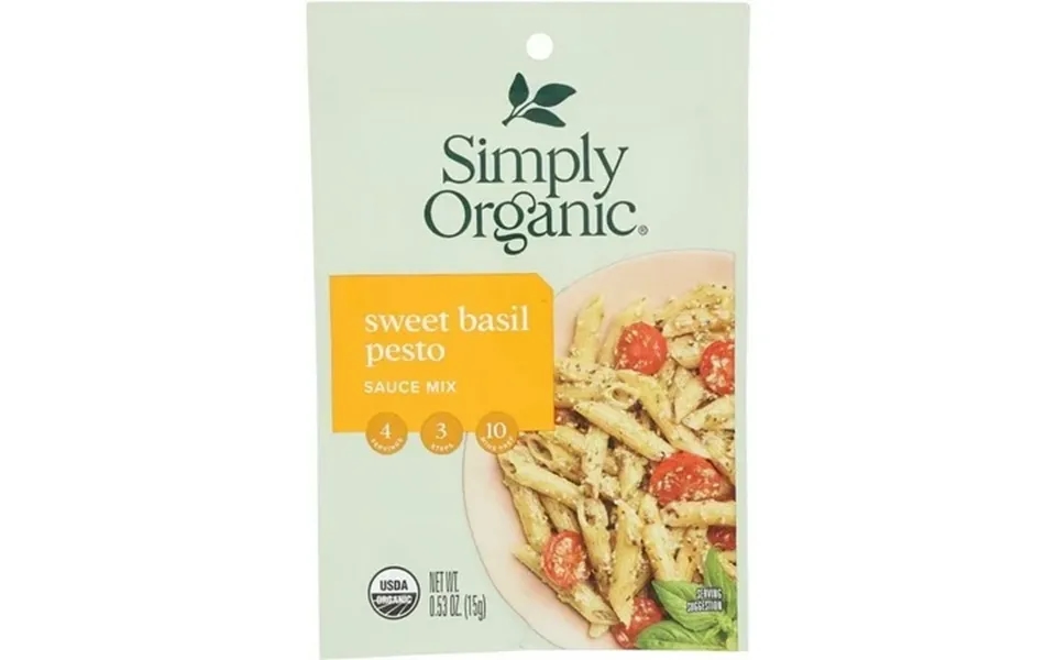 Simply Organic Sweet Basil Pesto Sauce Mix 0.53 Oz